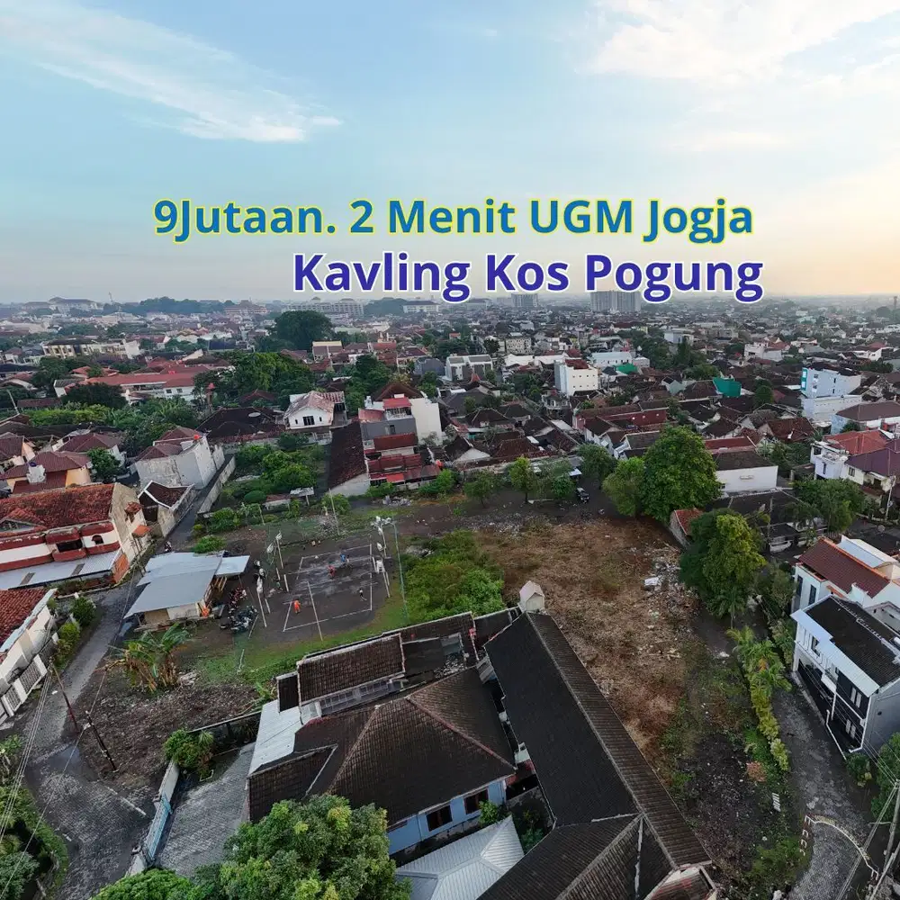 Kavling Kos UGM, 165m², 9jt-an/m², Dekat Sekolah