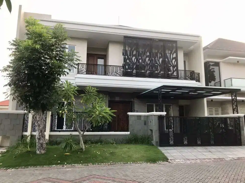 Jual rumah gress mediteran modern 2lt Graha Famili club house cluster