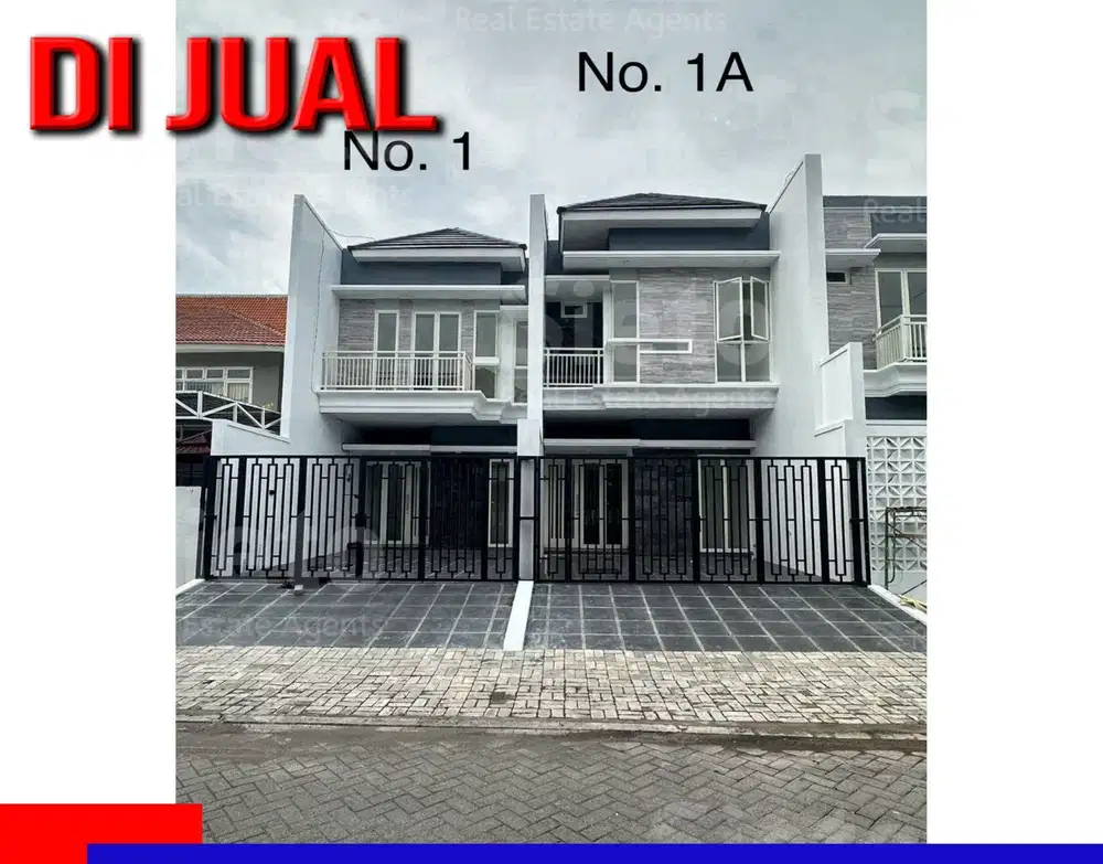 Dijual Rumah Baru Modern 2 Lantai No 1 di Jemursari Selatan