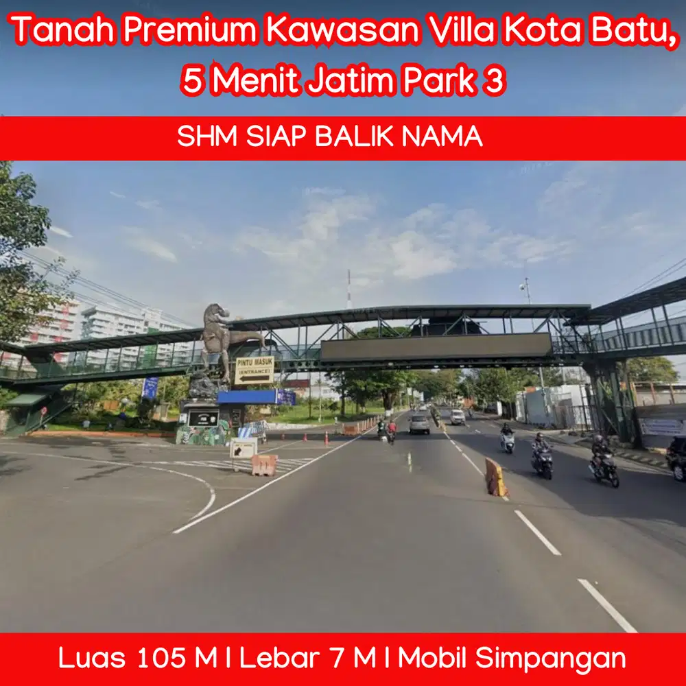 Jual Tanah Premium di Batu Kawasan Villa Dekat Jatim Park 3