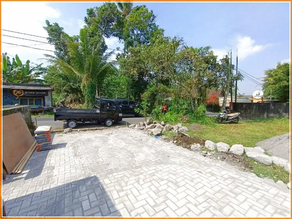 8 Menit RSUD Sleman, Dijual Tanah Jl. Magelang Sleman Tepi Jalan Aspal