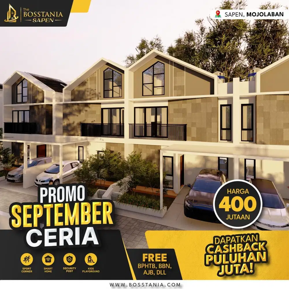 Hunian Nyaman di Kampus UNS Surakarta: 3 Kamar Tidur 2 Kamar Mandi