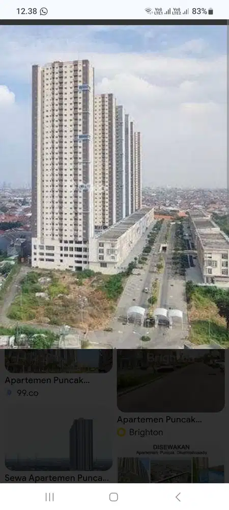 DiJual Apartemen Puncak Dharmahusada Tower C