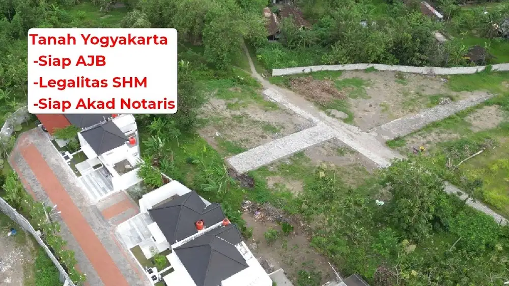 Tanah Siap Akad Notaris Dekat Sleman City Hall dan Lapangan Denggung