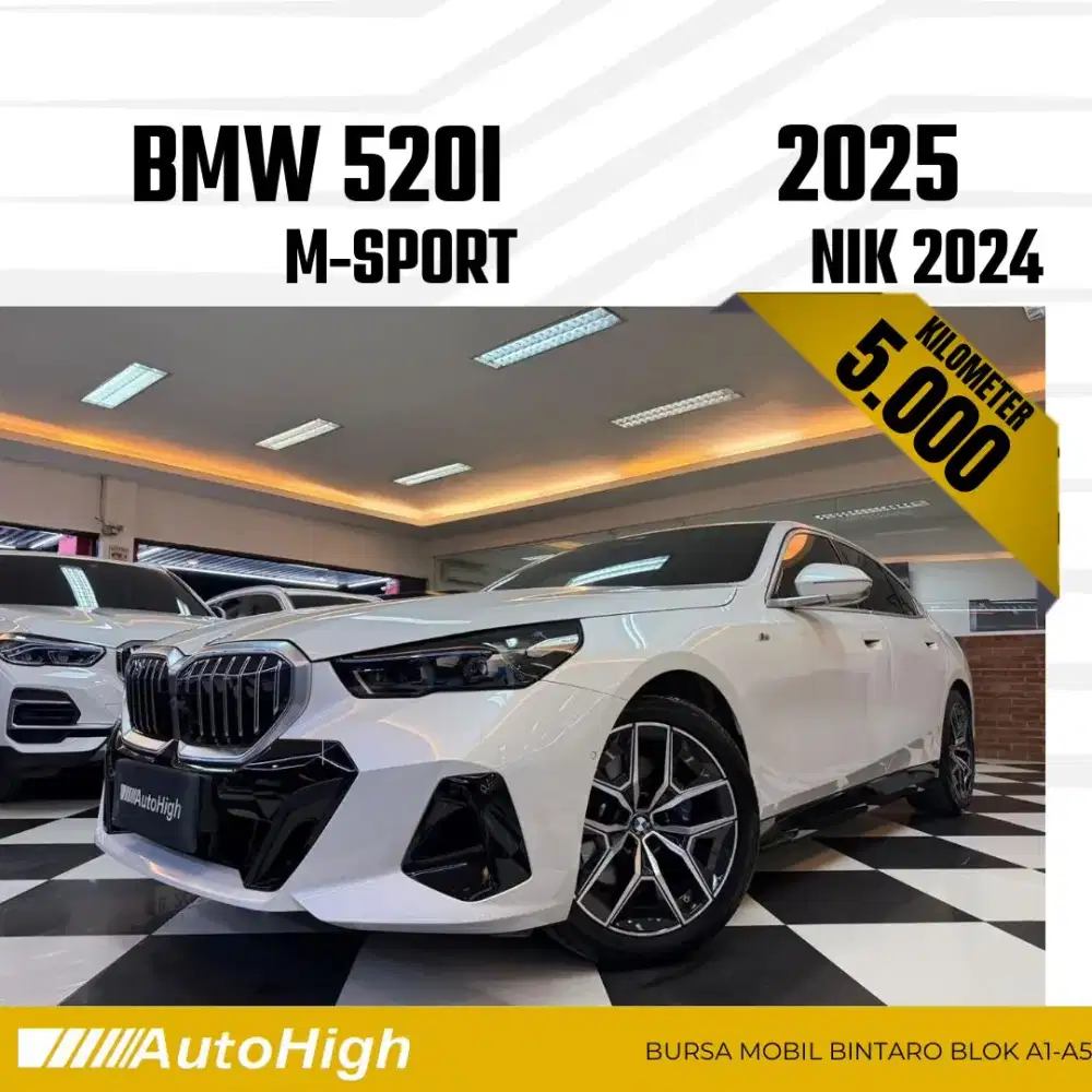 DP10% [Km5.000] 520i M-Sport 2024 White Reg 2023 #AUTOHIGH