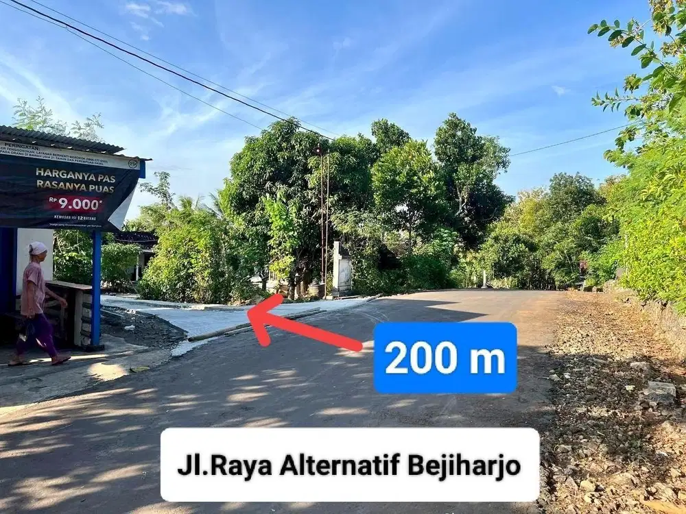 Jual Tanah dekat kota wonosari di Bejiharjo Karangmojo gunung kidul