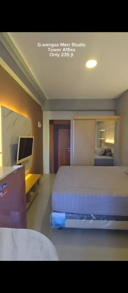Dijual Apartment Gunawangsa Merr lt 15 Type Studio City View Furnish
