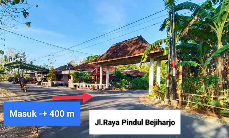 Jual tanah murah di Goa Pindul Bejiharjo Gunung kidul