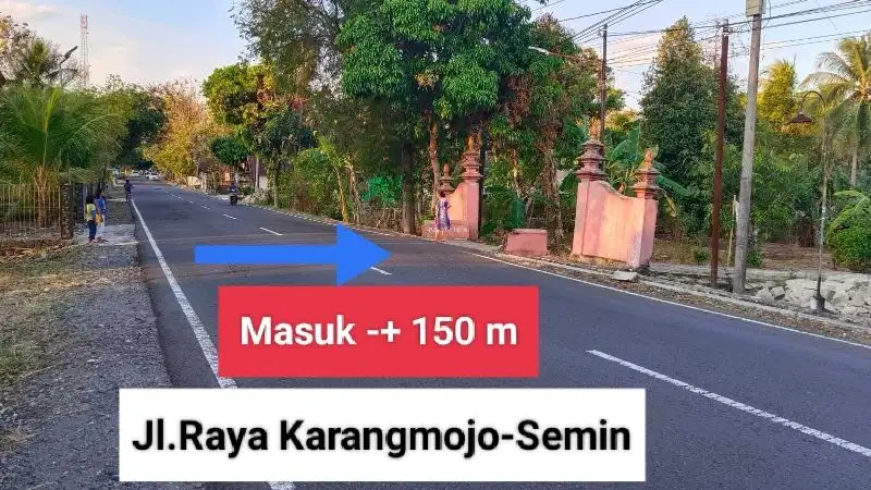 Jual tanah murah strategis di Jatiayu Karangmojo Gunungkidul