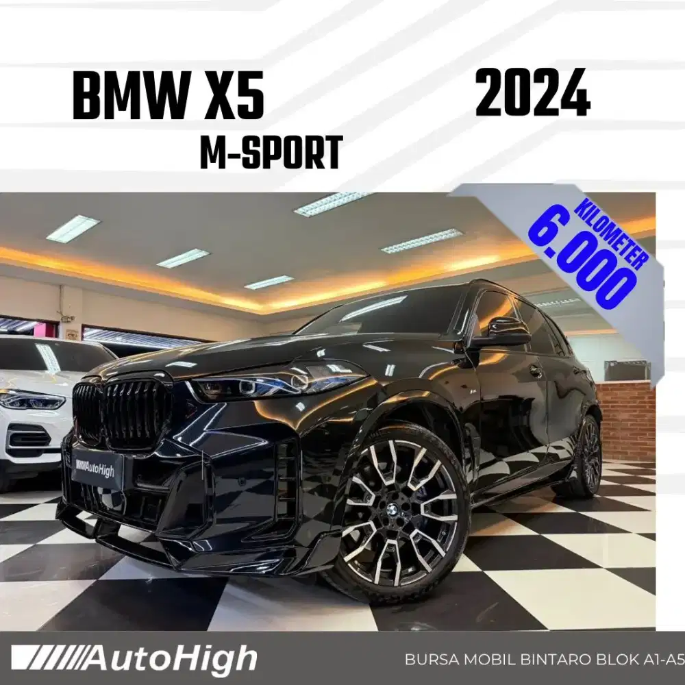 DP10% [Km6.000] X5 M-Sport 2024 Black Reg 2025 #AUTOHIGH
