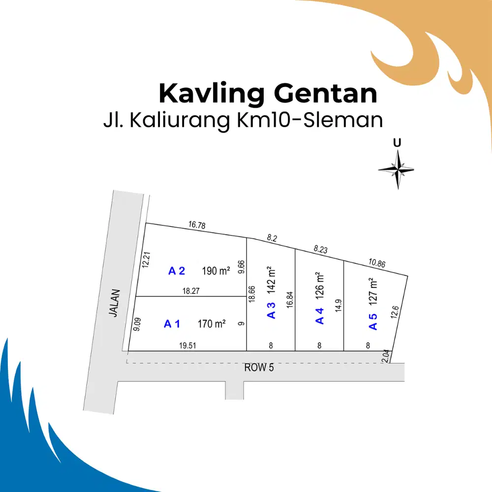 Ngaglik , Jl kaliurang km 9 tanah siap bangun rumah dan Villa