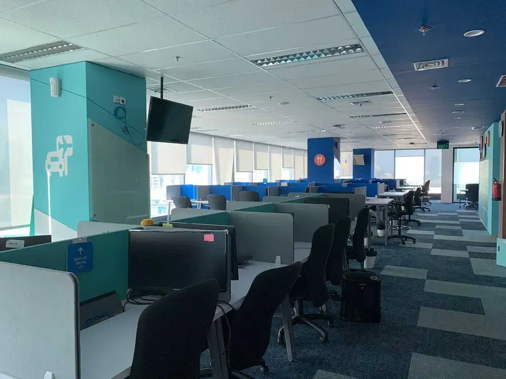 Sewa Kantor 1 Lt 1100 M2 Full Furnish di Midpoint Place Tn. Abang