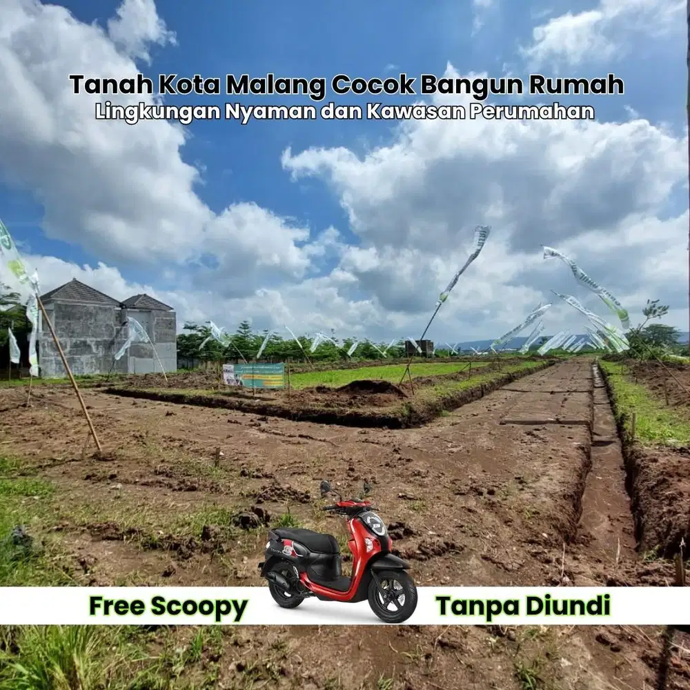 Tanah dijual area Bandulan Sukun Kota Malang; kawasan perumahan padat