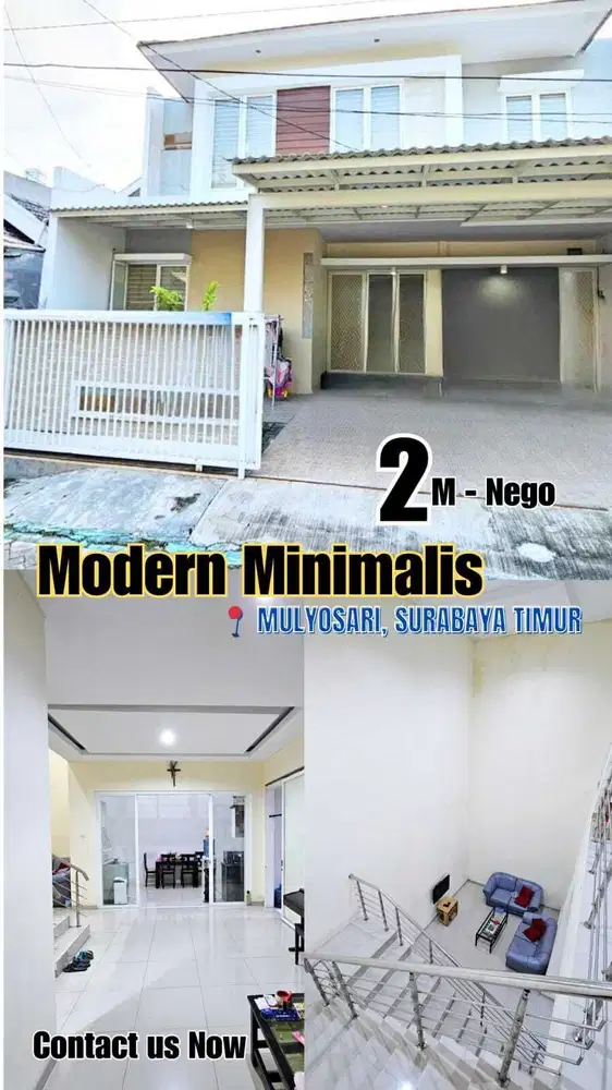 TEV DIJUAL RUMAH DI MULYOSARI UTARA DEKAT KENJERAN MULUOSARI PRIMA