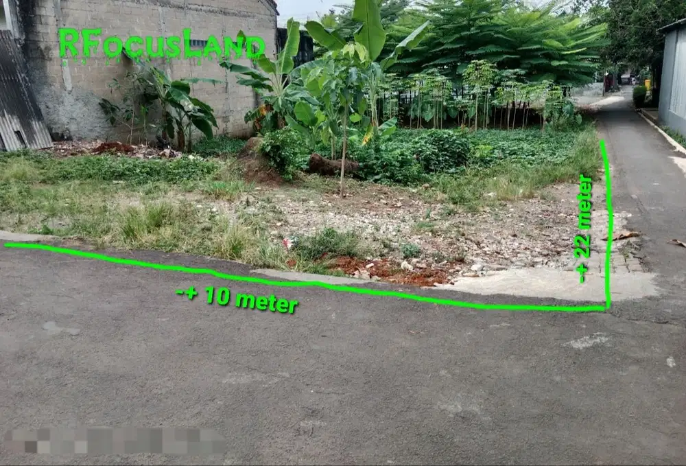 Tanah Kosong HOOK HUK akses mobil di PONDOK AREN