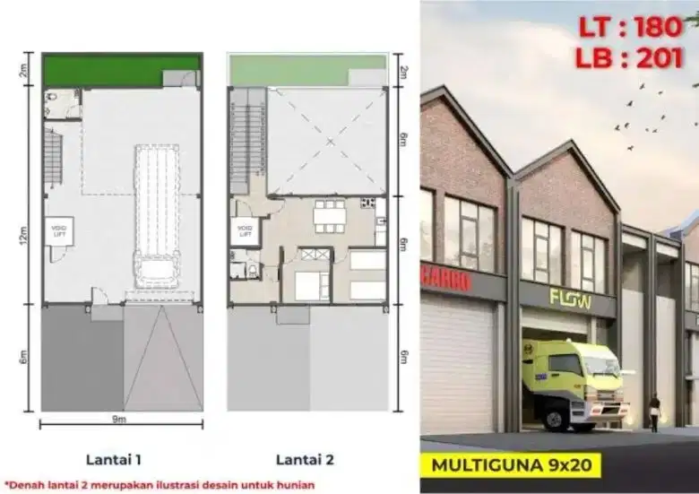 Disewakan cepat gudang pik2 multiguna bizzpark unit bagus