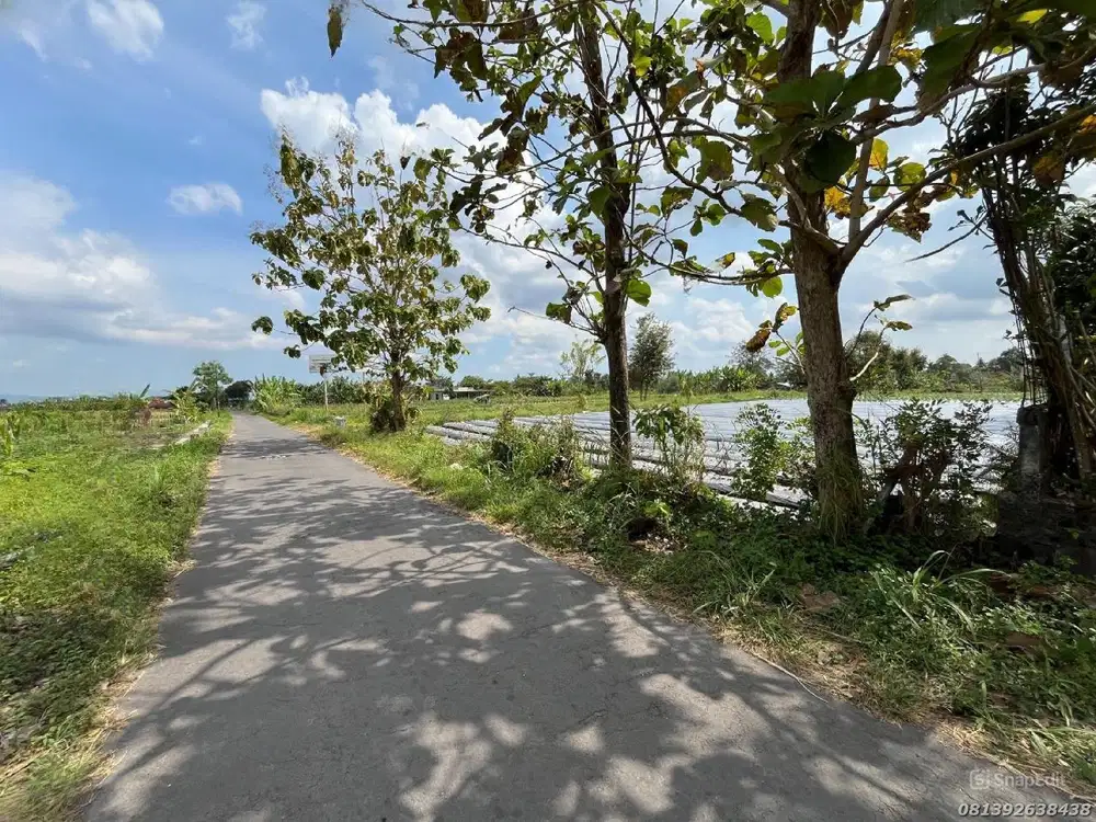 Tanah Dekat Besi Jakang Aspal Lebar View Sawah Cocok Hunian Premium
