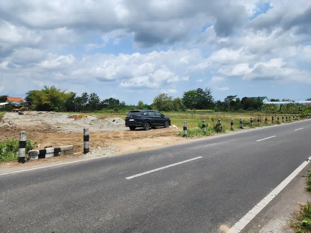 Investasi Tanah Jogja Tepi Jalan Utama Di Godean Sleman SHM View Sawah