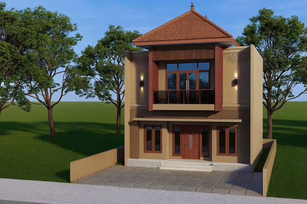 Hunian Tropis Bali Sleman Dekat PPPG Kesenian, Bonus Kolam Renang