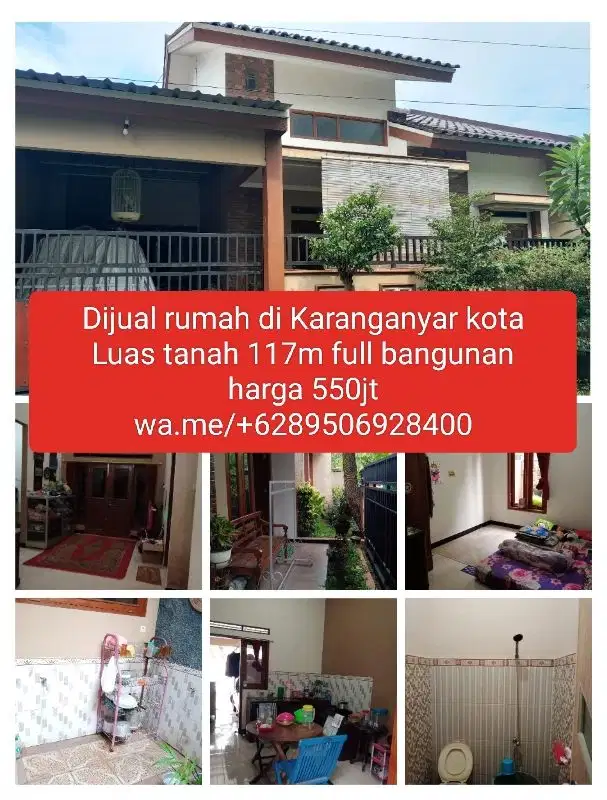 Dijual rumah strategis di pusat Karanganyar kota