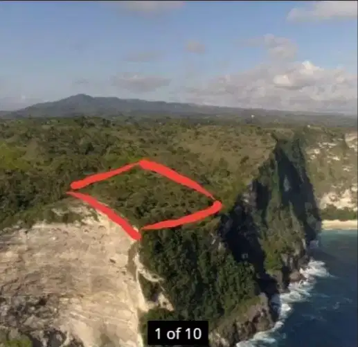 TANAH KAVLING TEBING LAUT DI KELINGKING NUSA PENIDA BALI