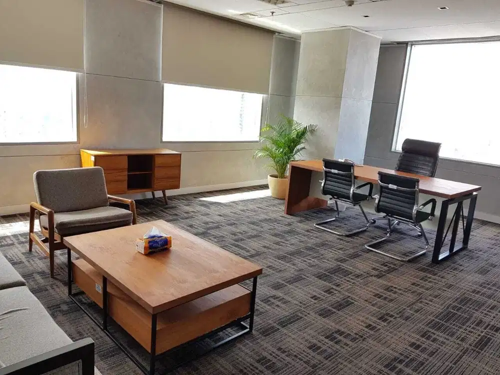 Sewa Kantor Full Furnish 337 m2 di Wisma KEIAI Sudirman, Hrg Nego