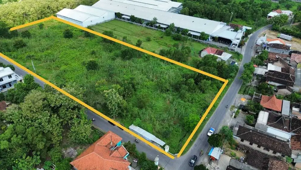 Dijual lahan industri 1,6ha di kebak kramat karanganyar