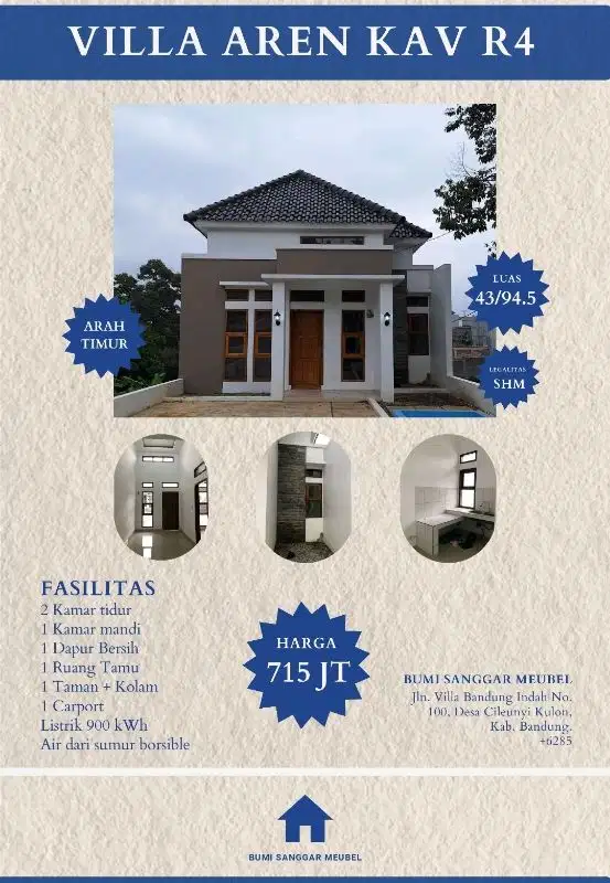 Dijual Rumah Siap huni dicibiru wetan