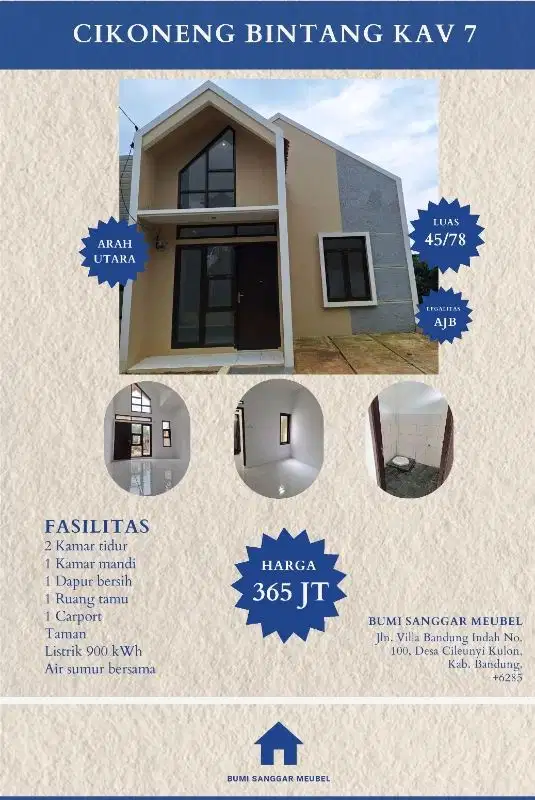 Dijual Rumah siap huni cibiru wetan cluster Bintang cikoneng