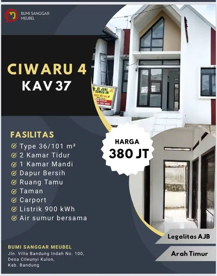 Jual rumah Siap Huni Cicil Syariah Ujungberung