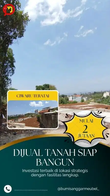 Wow kavling datar dan murah lagi promo Di Ujungberung