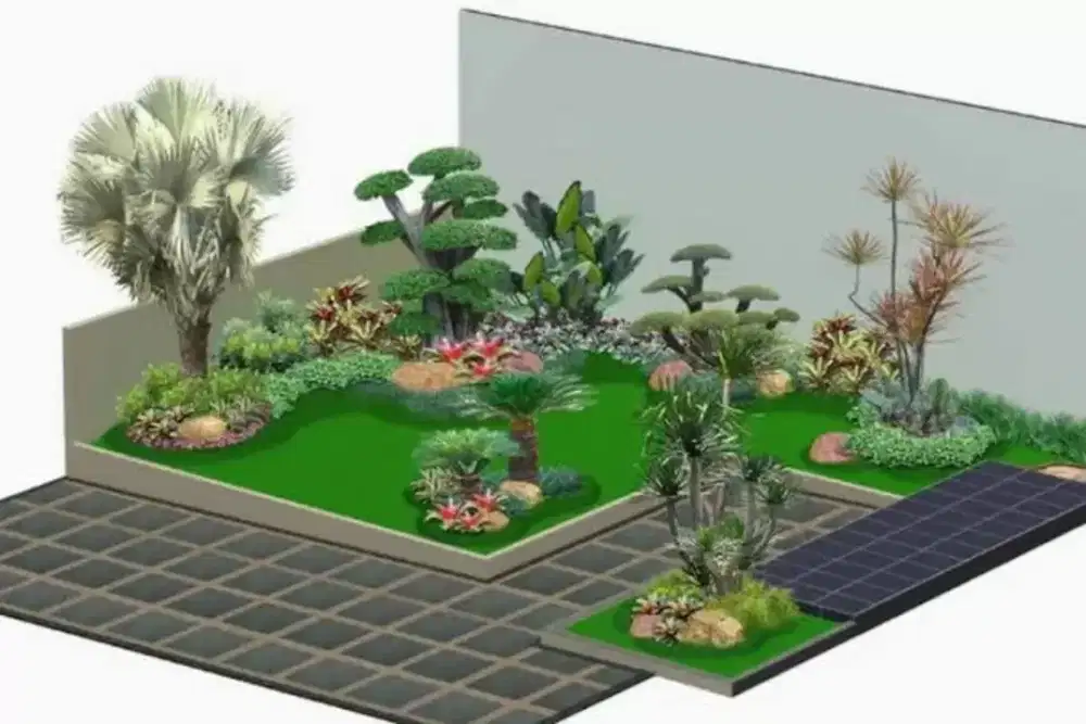 Taman Bali minimalis