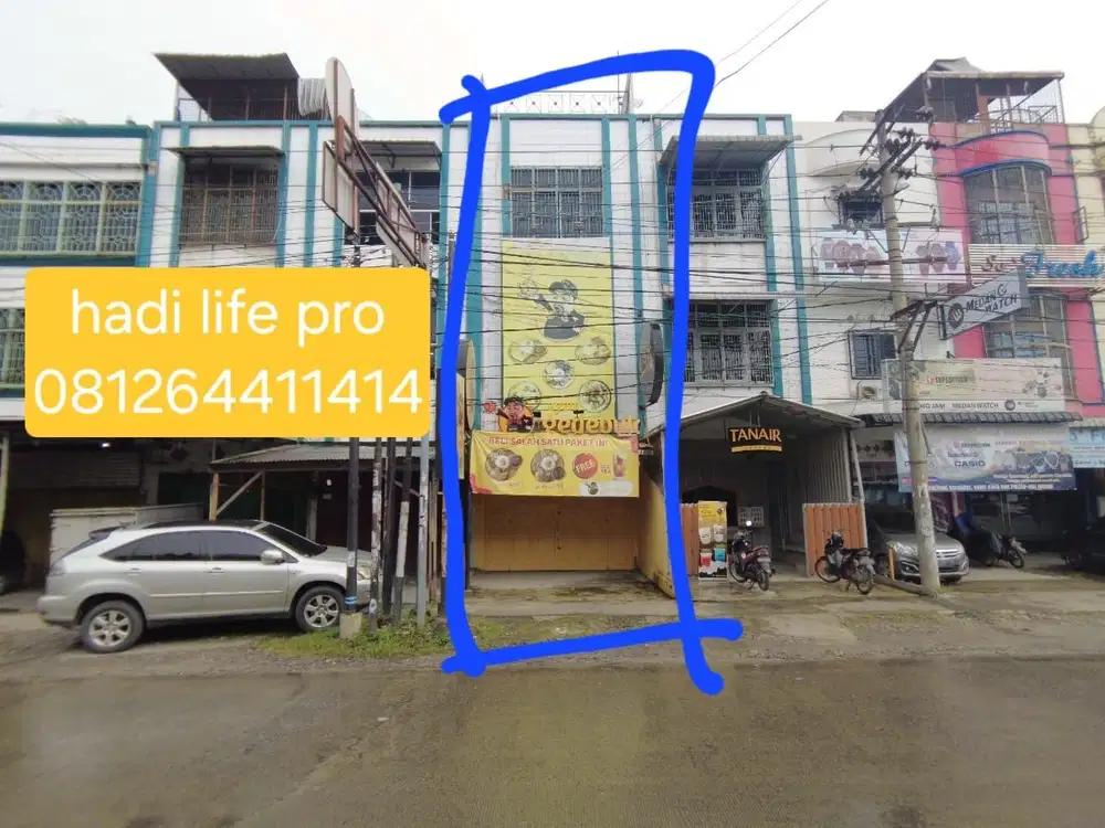 Rumah ruko usaha tengah kota krakatau inti kota medan