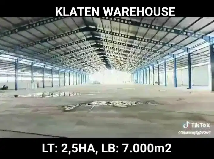 DIJUAL GUDANG KLATEN, JAWA TENGAH, LUAS TANAH 2,5 HA