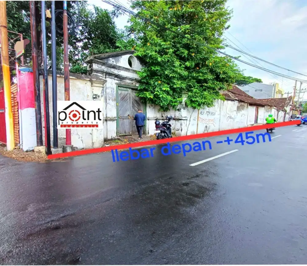 Tanah Luas Tengah Kota Solo Dekat Mangkunegaran SHM 686m²