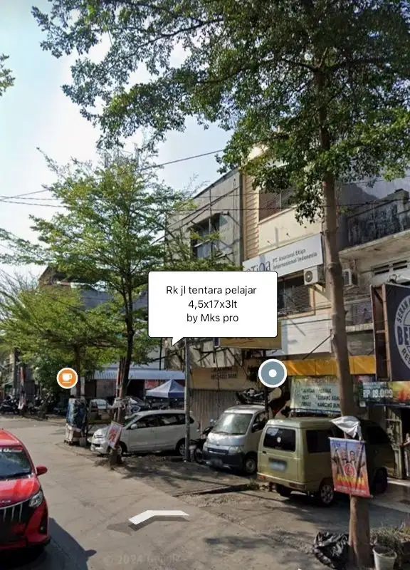Ruko jl Tentara pelajar Makassar dekat Yos Sudarso salemo butung