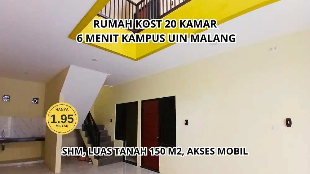 Rumah Kost 6 menit UIN Malang
