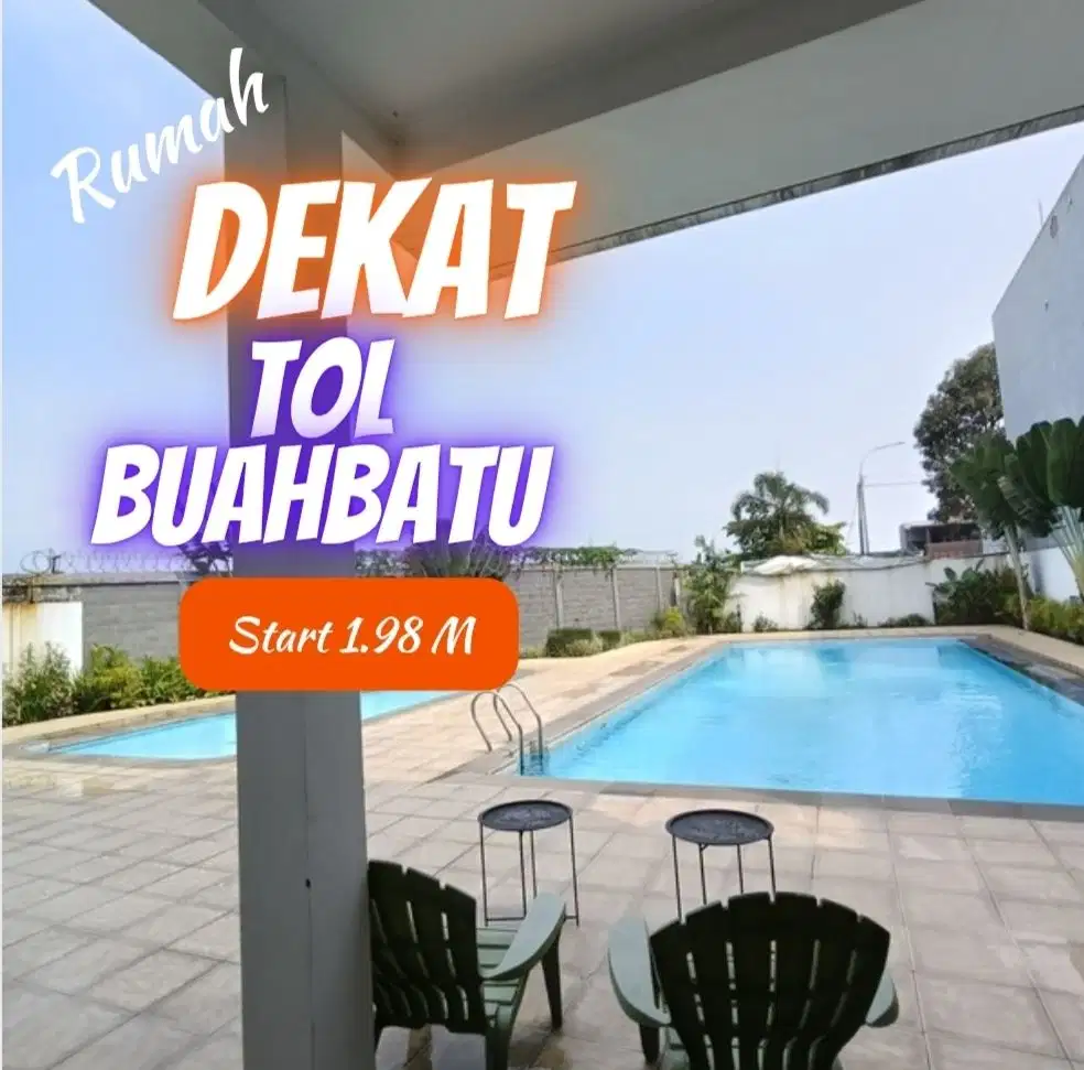 Dekat Gerbang Tol Buah Batu Bandung Rumah LUAS Lingkungan NYAMAN murah