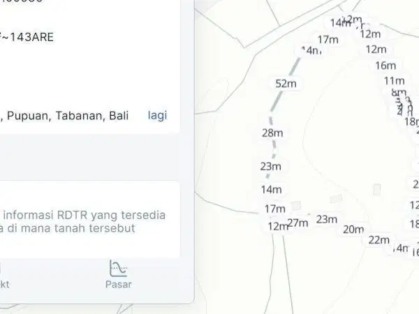 14,270sqm plantation land in Batungsel, Pupuan, Tabanan