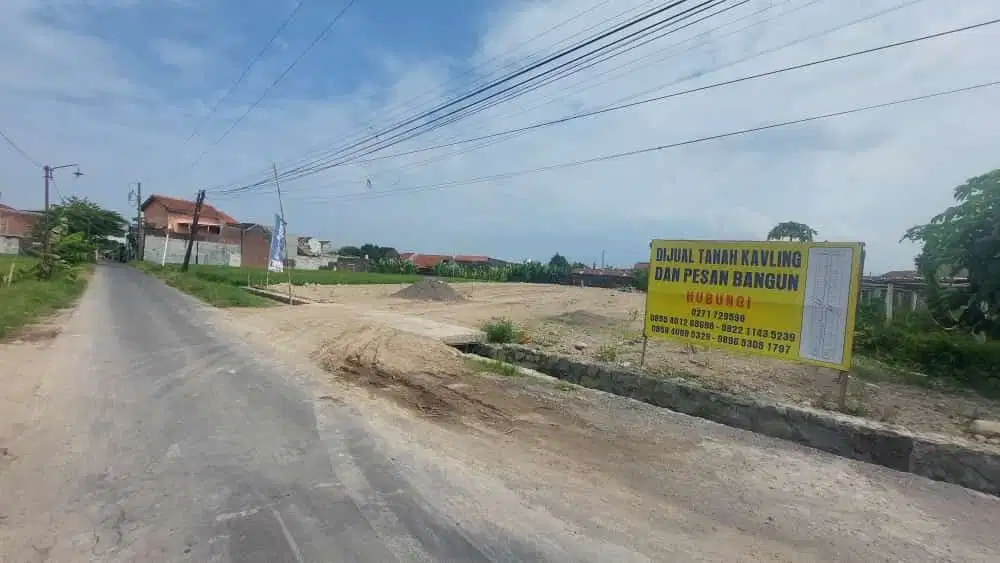 kavlingan tanah murah di gentan hadaptimur dan barat bebas pilih