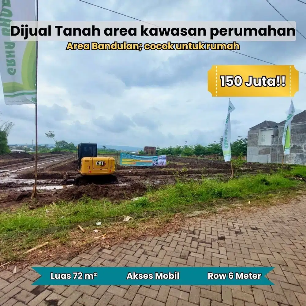 Tanah Bandulan Kota Malang; cocok bangun rumah segera