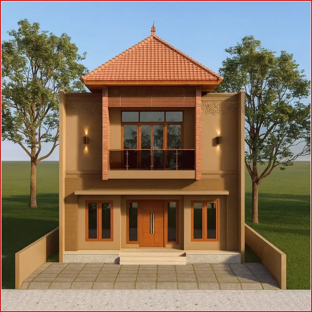 Dekat MCD Jombor: 2 Lantai Gaya Villa Bali Modern di Pusat Jogja