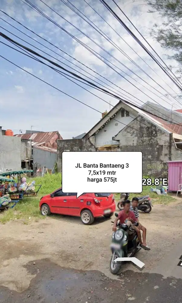 Tanah dijual Jl Banta Bantaeng 3 Makassar ukuran 7,5x19 mtr