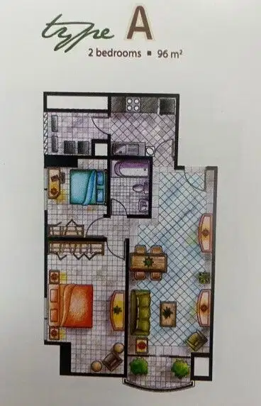Dijual Bumimas Apartemen 2BR (Bisa sewa)