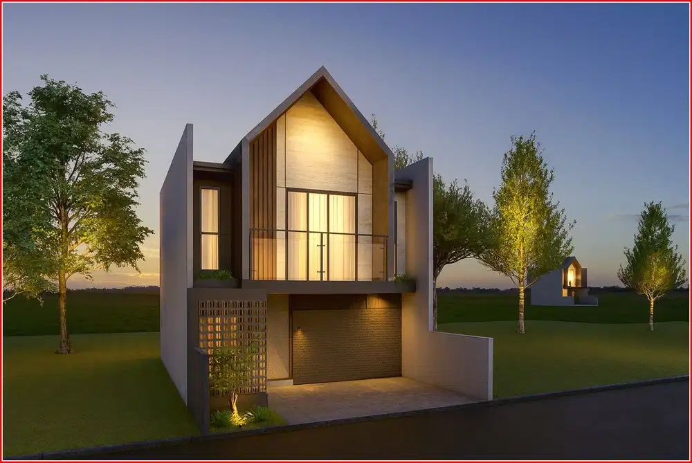 Dekat Jl Kabupaten: Kehangatan Scandinavian 2 Lantai Free Kolam Renang