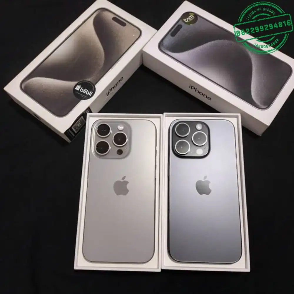 Iphone 15 pm 256gb natural ibox bekas