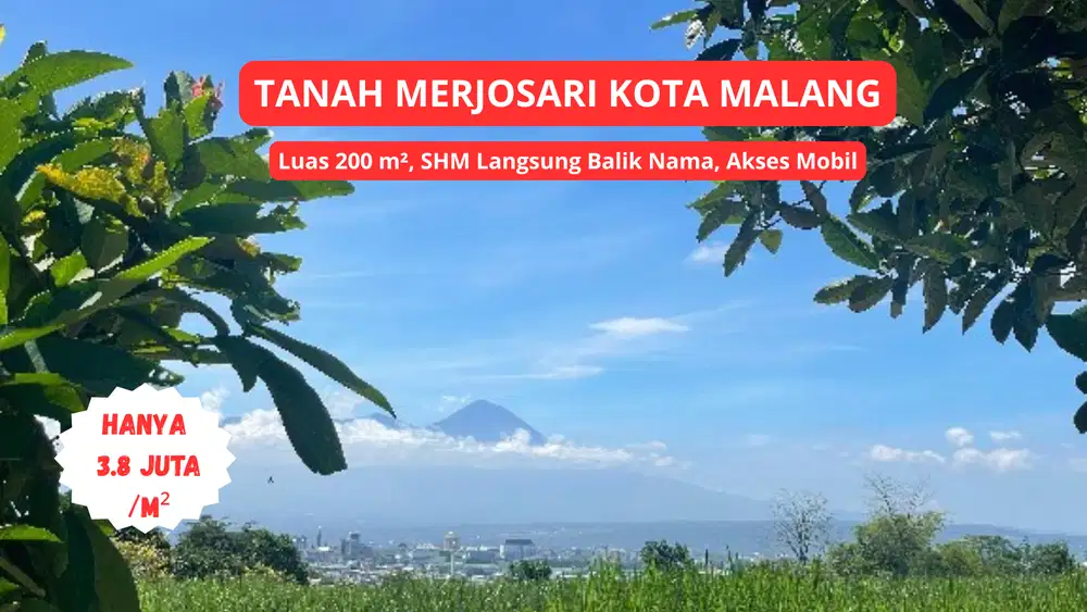 Tanah Kota Malang View Pegunungan Siapa Bangun