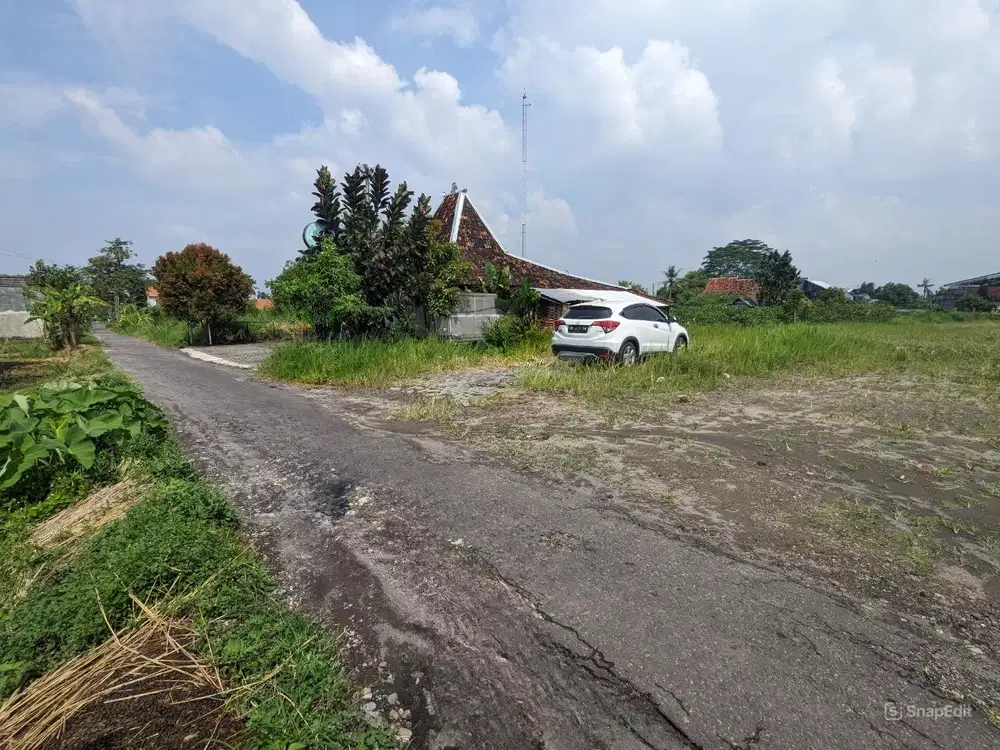 Depan KUA Ngaglik Sleman; TANAH VILLA JOGJA View Sawah & Gn. Merapi