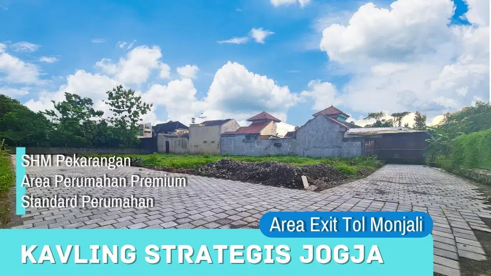 Tanah Monjali Yogyakarta Dekat Ringroad SHM Per-unit