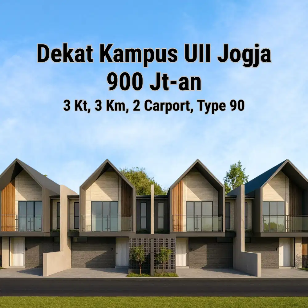 Dekat Kampus UII, dijual Rumah Jogja : Type Scandinavia